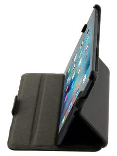 Synthetic Leather Flip Case with Multi-Angle Tilt Stand for iPad mini 1/2/3 - Classic Black