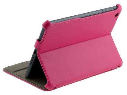 Synthetic Leather Flip Case with Multi-Angle Tilt Stand for iPad mini 1/2/3 - Pink