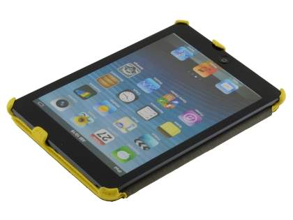 Synthetic Leather Flip Case with Multi-Angle Tilt Stand for iPad mini 1/2/3 - Canary Yellow