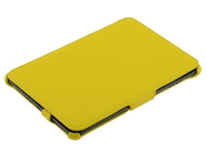 Synthetic Leather Flip Case with Multi-Angle Tilt Stand for iPad mini 1/2/3 - Canary Yellow