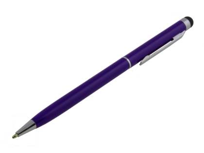 Universal Finger-Touch Dual Stylus & Pen - Grape Purple