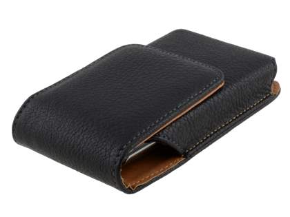 Textured Synthetic Leather Vertical Belt Pouch for Xperia X10