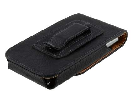 Textured Synthetic Leather Vertical Belt Pouch for Xperia X10