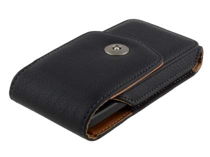 Textured Synthetic Leather Vertical Belt Pouch for HTC Velocity 4G
