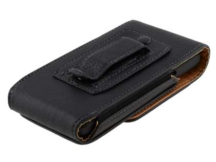 Textured Synthetic Leather Vertical Belt Pouch for HTC EVO 3D