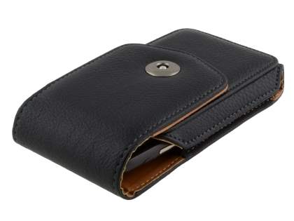 Textured Synthetic Leather Vertical Belt Pouch for HTC Desire HD