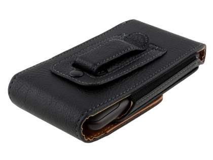 Textured Synthetic Leather Vertical Belt Pouch for HTC Desire HD