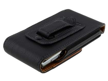 Textured Synthetic Leather Vertical Belt Pouch for Xperia X10