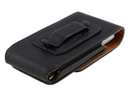 Textured Synthetic Leather Vertical Belt Pouch for Xperia X10