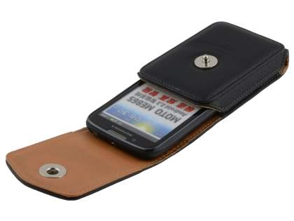 Textured Synthetic Leather Vertical Belt Pouch for Motorola ATRIX 2 MB865