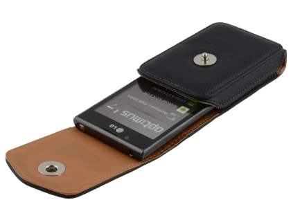 Textured Synthetic Leather Vertical Belt Pouch for LG Optimus L7 P700