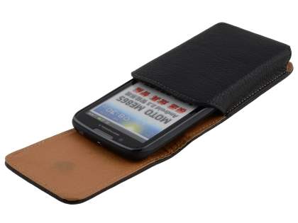 Textured Synthetic Leather Vertical Belt Pouch for Motorola ATRIX 2 MB865