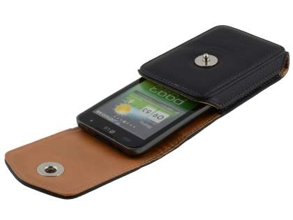 Textured Synthetic Leather Vertical Belt Pouch for LG Optimus 2X P990