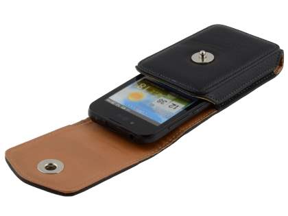 Textured Synthetic Leather Vertical Belt Pouch for LG Optimus Black P970