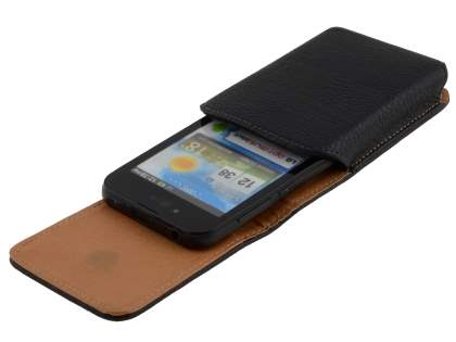 Textured Synthetic Leather Vertical Belt Pouch for LG Optimus Black P970