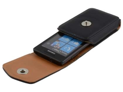Textured Synthetic Leather Vertical Belt Pouch for Samsung Omnia 7