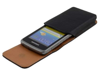 Textured Synthetic Leather Vertical Belt Pouch for Samsung Galaxy Xcover S5690