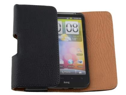 Textured Synthetic Leather Belt Pouch for HTC Desire HD