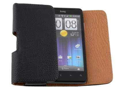 Textured Synthetic Leather Belt Pouch for HTC Velocity 4G