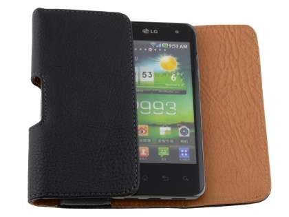 Textured Synthetic Leather Belt Pouch for LG Optimus 2X P990