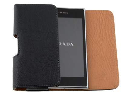 Textured Synthetic Leather Belt Pouch for LG Prada 3.0
