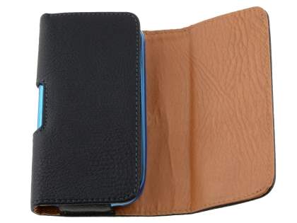 Textured Synthetic Leather Belt Pouch (Bumper Case Compatible) for Samsung I9023 Google Nexus S