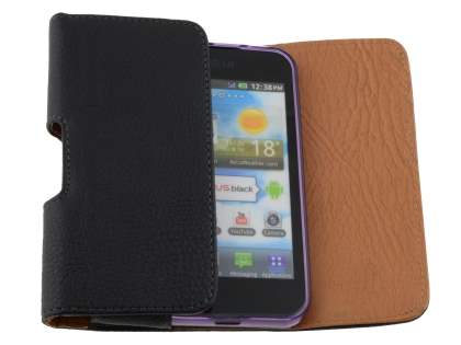 Textured Synthetic Leather Belt Pouch (Bumper Case Compatible) for LG Optimus Black P970