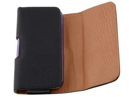 Textured Synthetic Leather Belt Pouch (Bumper Case Compatible) for LG Optimus Black P970