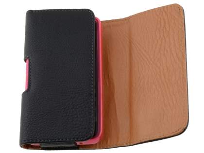 Textured Synthetic Leather Belt Pouch (Bumper Case Compatible) for HTC Touch HD2