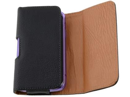 Textured Synthetic Leather Belt Pouch (Bumper Case Compatible) for Samsung Galaxy Xcover S5690