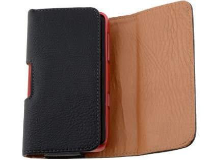Textured Synthetic Leather Belt Pouch (Bumper Case Compatible) for HTC HD7