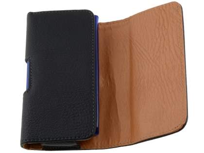 Textured Synthetic Leather Belt Pouch (Bumper Case Compatible) for Xperia X10