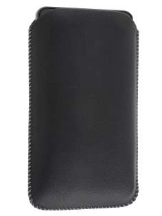 Synthetic Leather Slide-in Case with Pull-out Strap for Samsung I9100 Galaxy S2 - Classic Black Synthetic Leather Slide-in Case with Pull-out Strap for Samsung I9100 Galaxy S2 - Classic Black