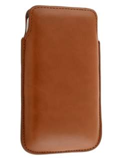 Genuine Leather Slide-in Case for HTC Sensation XL - Brown Genuine Leather Slide-in Case for HTC Sensation XL - Brown