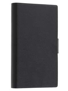 Slim Genuine Leather Portfolio Case for Nokia Lumia 920 - Black