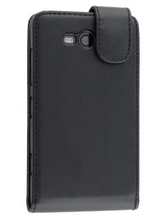 Nokia Lumia 820 Synthetic Leather Flip Case - Black Nokia Lumia 820 Synthetic Leather Flip Case - Black