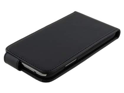 Synthetic Leather Flip Case for Samsung Galaxy Note 2 4G - Black