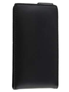 Genuine Leather Flip Case for Nokia Lumia 920 - Classic Black