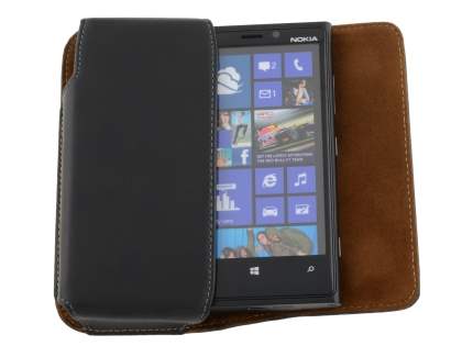 Extra-tough Genuine Leather ShineColours belt pouch for Nokia Lumia 920
