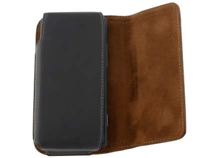 Extra-tough Genuine Leather ShineColours belt pouch for HTC Windows Phone 8X