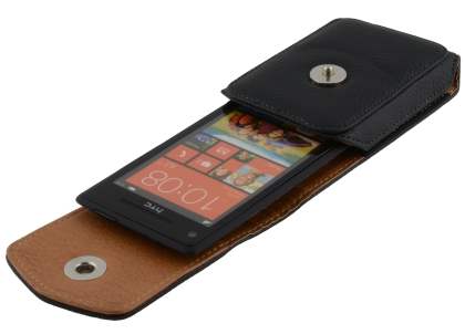 Textured Synthetic Leather Vertical Belt Pouch for HTC Windows Phone 8X