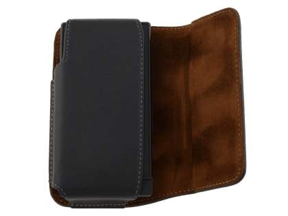 Extra-tough Genuine Leather ShineColours belt pouch for Sony Xperia Sola MT27i
