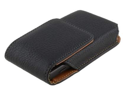 Textured Synthetic Leather Vertical Belt Pouch for Sony Xperia Sola MT27i