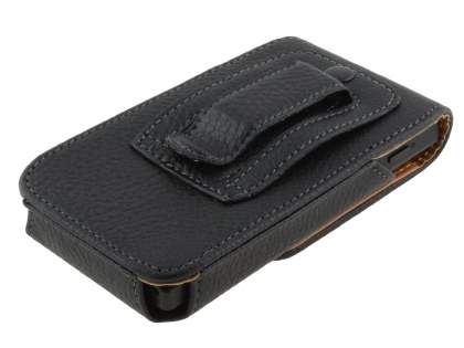 Textured Synthetic Leather Vertical Belt Pouch for Sony Xperia Sola MT27i