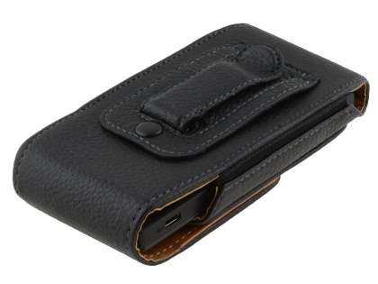 Textured Synthetic Leather Vertical Belt Pouch for Sony Xperia Sola MT27i