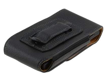Textured Synthetic Leather Vertical Belt Pouch for Sony Xperia Sola MT27i