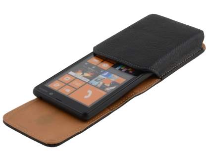 Textured Synthetic Leather Vertical Belt Pouch for Nokia Lumia 820