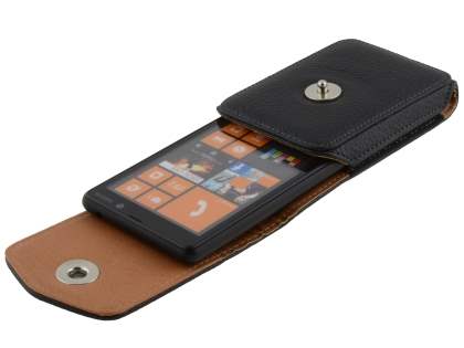 Textured Synthetic Leather Vertical Belt Pouch for Nokia Lumia 820