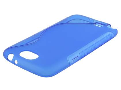 Wave Case for Samsung Galaxy Note 2 4G - Frosted Blue/Blue