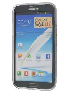 Wave Case for Samsung Galaxy Note 2 4G - Frosted Clear/Clear